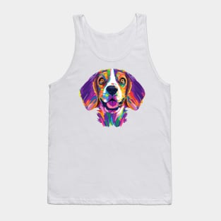 Cute English Beagle Art Print Tank Top